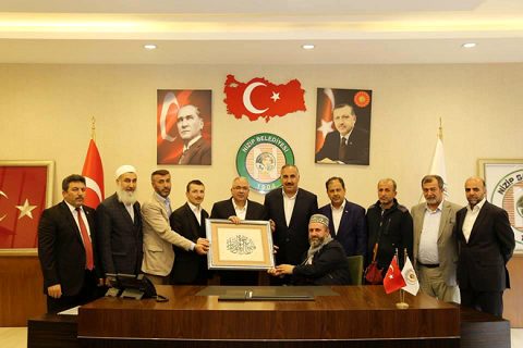 Stk lardan akdoğan a teşekkür ziyareti