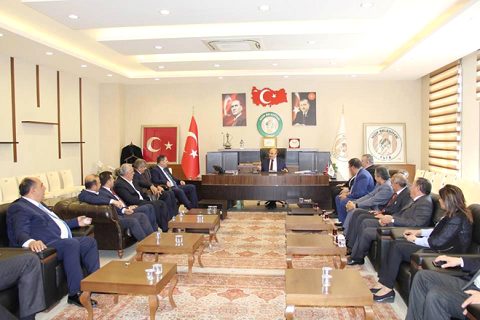 Gtb dan belediye başkani sari ya ziyaret