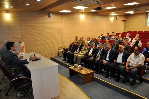 Kaymakam şahin oda başkanlariyla bir araya geldi