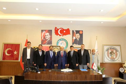 Başkan fadiloğlundan başkan sariya ziyaret