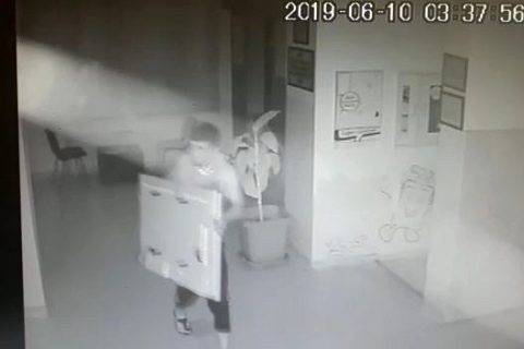 Okuldan televizyon çalan şüpheli tutuklandı