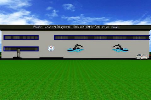Nizip İlçesine Yeni Kapalı Yüzme Havuzu