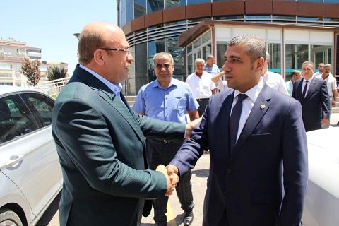Mhp milletvekili taşdoğan başkan sari yi ziyaret etti
