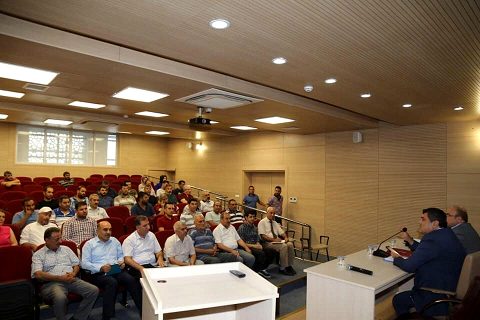 Kaymakam Şahin ve Başkan Sarı  fırıncı esnafıyla bir araya geldi