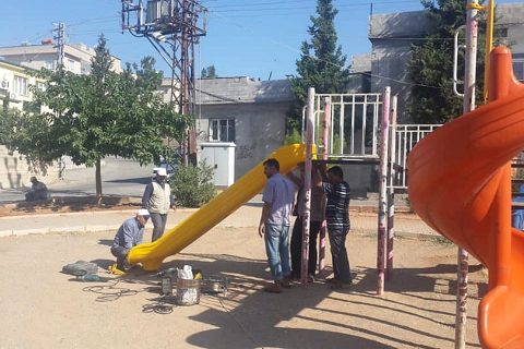 Nizip Belediyesi Park Bahçe Ekipleri Bakım ve Onarım Çalışmalarına Hız Verdi