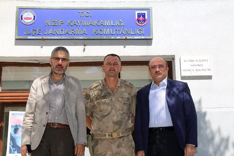 Belediye Başkanı Sarı Jandarma Komutanını ziyaret etti