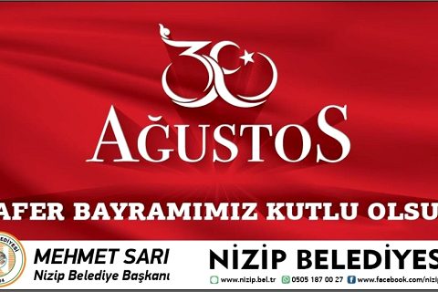 Belediye Başkanı Sarı dan 30 Ağustos Mesajı