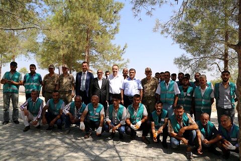 Hükümlüler çevre temizliğine katkida bulundu