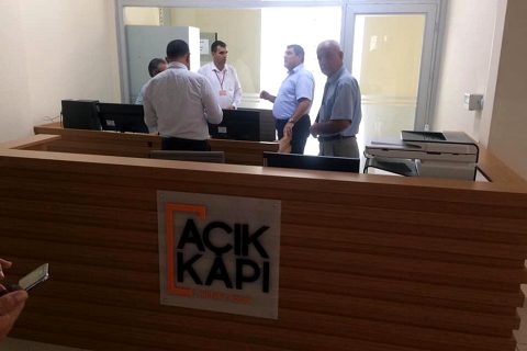 Kaymakam şahin, açik kapi bürosunu denetledi