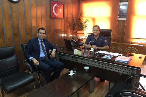 Denetimli Serbestlik Müdüründen kolluk kuvvetlerine ziyaret