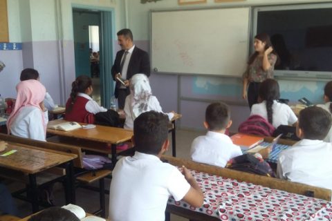 Şube Müdürlerimiz Yusuf CİCE ve Halil KENDİRCİ'den Tatlıcak İlkokulu ve Ortaokulu'na 