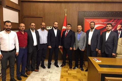 Nizip yeniden refah partisi den kaymakam şahine ziyaret