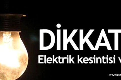 NiZİPTE ELEKTİRİK KESİNTİSİ