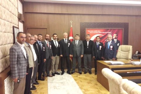 Nizip muhtarlar derneğinden kaymakam şahin?e ziyaret