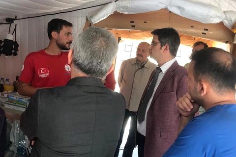 Başhekim Yılmaz, Sahra Hastanesini ziyaret etti