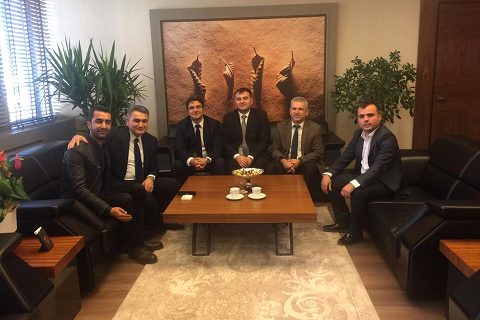 Nizip Devlet Hastanesi Yöneticileri Gaziantep Emniyet Müdürü Cengiz Zeybeke ziyaret