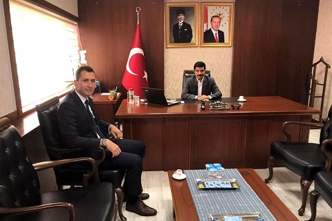 Denetimli Serbestlik Müdürü Küçükten Karkamış ilçesindeki kamu kurumlarına ziyaret