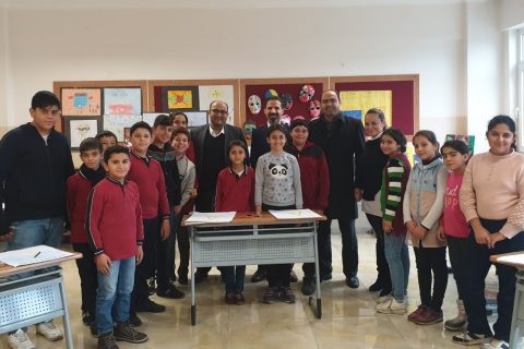 İlçe Milli Eğitim Şube Müdürümüz Mehmet DEMİR 'den Enver Mebrure Okan Ortaokulu'na Zi