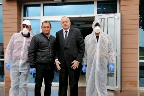 Nizip Sosyal Güvenlik Merkezinde koronavirüs tedbirleri
