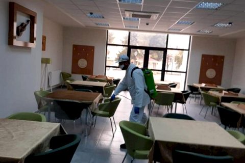 Nizip Öğretmen Evine Corona Virüs Önlemi