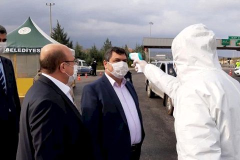 Kaymakam Şahin, Kontrol Noktalarını Denetledi