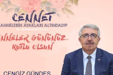 İlçe Milli Eğitim Müdürümüz Cengiz GÜNDEŞ'ten Anneler Günü Mesajı