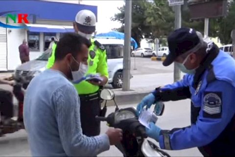 Nizip’te polisten motosiklet kullanicilarina uyari
