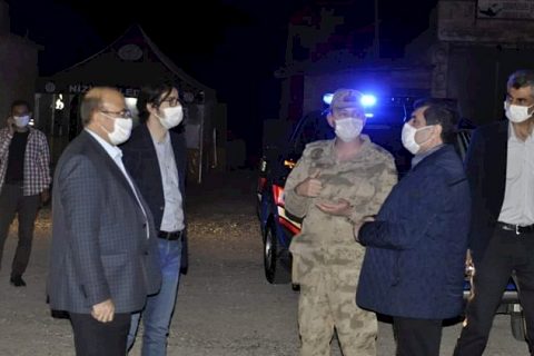 Şahin ve Sarı kontrol noktasını ziyaret etti