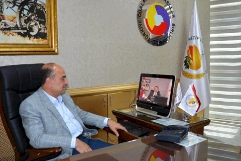 Borsa başkan ibrahim sari, webinar üzerinden gerçekleştirilen istişare toplantisina k