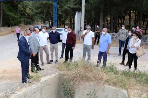Başkan Sarı, taşkın koruma tesislerinin yapılacağı alanları inceledi