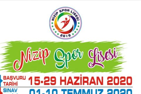 Nizip Spor Lisesi Başvuruları Başlamıştır