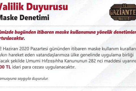 Maskesiz Gezenler 900 Lira Ödeyecek
