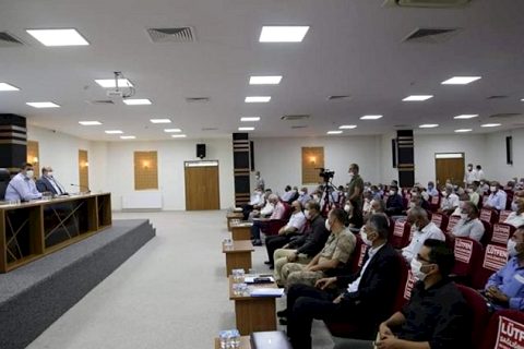Kaymakam Şahin ve Başkan Sarı Muhtarlar'la buluştu