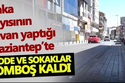 Gaziantep Kurban Bayramı’nın ilk günü sessizliğe büründü
