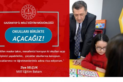 Gaziantep İl Millî Eğitim Müdürlüğümüzün "Okulları Birlikte Açacağız" Temalı Veli Bil