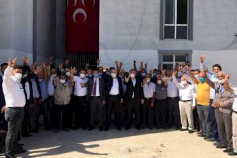 Davut Karabacak'tan İl Başkanı Çıkmaz’a hayırlı olsun ziyareti