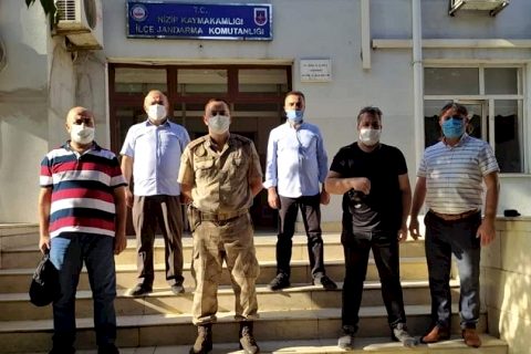 Nizip Gazeteciler Derneği'nden İlçe Jandarma Komutanlığına ziyaret*