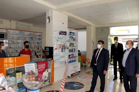Kaymakam ve Belediye Başkanı’ndan Covid-19 denetimi