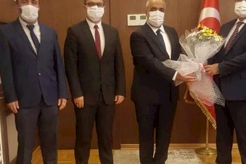 Müftü Çiftçi, Kaymakam Şahin'i Ziyaret Etti