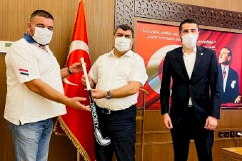 NBSK'den Kaymakam Şahin ve Başkan Sarı'ya ziyaret