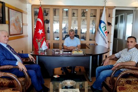 Muhtar Temel Mermer'den NRT’ye Ziyaret