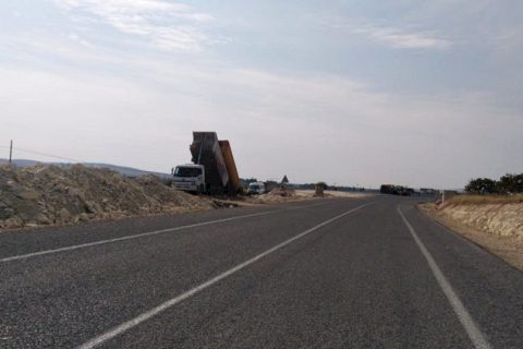Karkamiş ilçesinde *yol çalişmasi