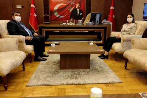 Oğuzeli Kaymakamı Büşra Uçar Kaymakam Şahin’i Ziyaret Etti