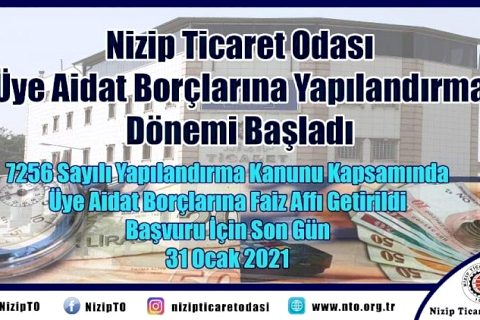 NTO’da Üye Aidat Borçları Yapılandırma Dönemi Başladı
