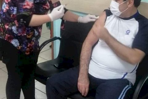 Kaymakam Şahin, Covid 19 aşısı oldu*