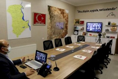 Belediye Başkanı Sarı muhtarlar toplantısına katıldı