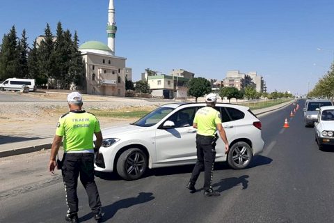 Nizip'te drone ile trafik uygulaması