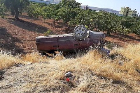 Karkamış yolunda kaza 4 yaralı 