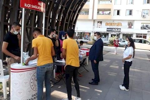 Kaymakam Şahin, Mobil aşı ekiplerini denetledi
