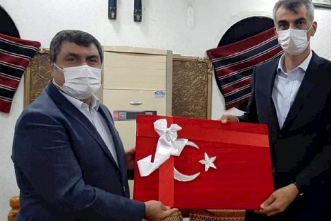 İlçe Emniyet Müdürüne veda yemeği